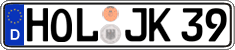 German license plate, Regular plates