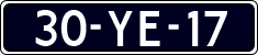 License plate of the Netherlands, Imported oldtimers (cars)