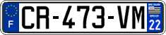 French license plate, SIV (ordinary)