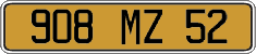 French license plate, FNI