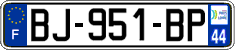 French license plate, SIV (ordinary)