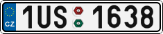 License plate of the Czech Republic, Cars (2001)