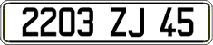 French license plate, FNI