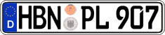 German license plate, Regular plates