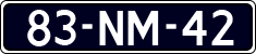 License plate of the Netherlands, Cars