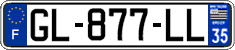French license plate, SIV (ordinary)