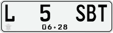 License plate of Indonesia, Regular plates