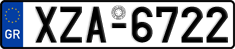 License plate of Greece, Cars