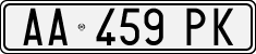 License plate of Italy, Cars (1994 year series)