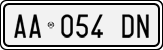 License plate of Italy, Cars (1994 year series)