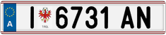 License plate of Austria, Regular plates