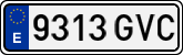 License plates of Spain, Ordinary (2000)