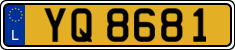License plate of Luxembourg, 2003 year system