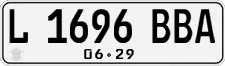 License plate of Indonesia, Regular plates