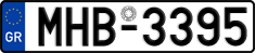 License plate of Greece, Cars