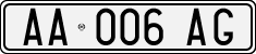 License plate of Italy, Cars (1994 year series)