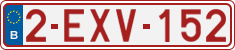 License plate of Belgium, Regular plates (2010)