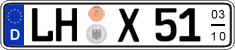 German license plate, Seasonal plates