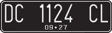 License plate of Indonesia, Regular plates