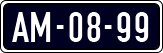 License plate of the Netherlands, Imported oldtimers (cars)