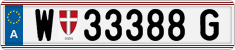 License plate of Austria, Regular plates