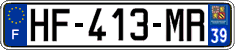 French license plate, SIV (ordinary)