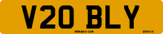 License plate of the United Kingdom, 1983 year system