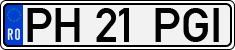 License plate of Romania, Regular plates