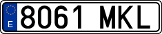 License plates of Spain, Ordinary (2000)