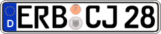 German license plate, Regular plates