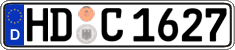 German license plate, Regular plates