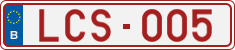 License plate of Belgium, 1951 year system