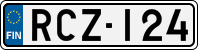 License plate of Finland, Cars