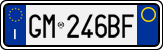 License plate of Italy, Cars (1994 year series)