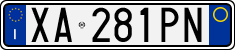 License plate of Italy, Cars (1994 year series)
