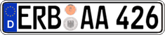 German license plate, Regular plates