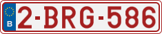 License plate of Belgium, Regular plates (2010)