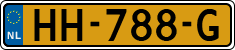 License plate of the Netherlands, Cars