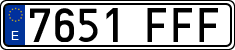License plates of Spain, Ordinary (2000)