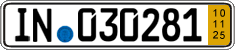 German license plate, Short-term transit plates