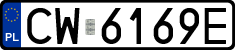 License plates of Poland, Regular car plates