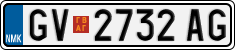License plate of North Macedonia, Regular plates (2012)