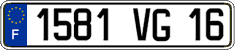 French license plate, FNI
