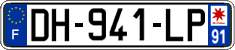 French license plate, SIV (ordinary)