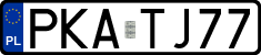 License plates of Poland, Regular car plates