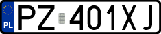 License plates of Poland, Regular car plates