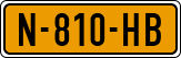 License plate of the Netherlands, Cars
