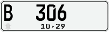 License plate of Indonesia, Regular plates