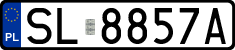 License plates of Poland, Regular car plates