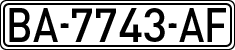 License plates of Spain, 1971 year series